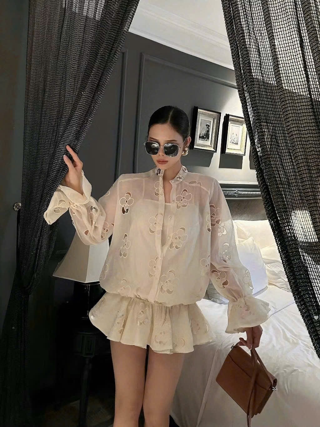 Sét jum ren có quần bảo hộ bé gái ( hàng shop)