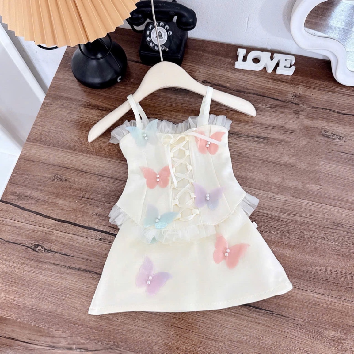 Sét 2 dây cv bướm bé gái