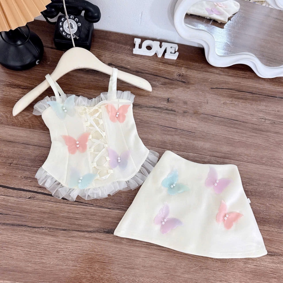 Sét 2 dây cv bướm bé gái