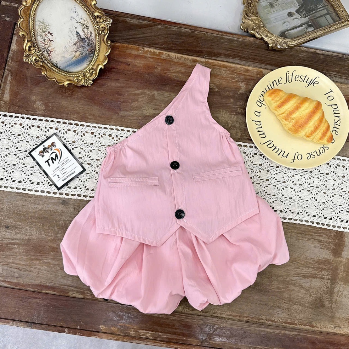 Sét bộ gió quần bồng bé gái