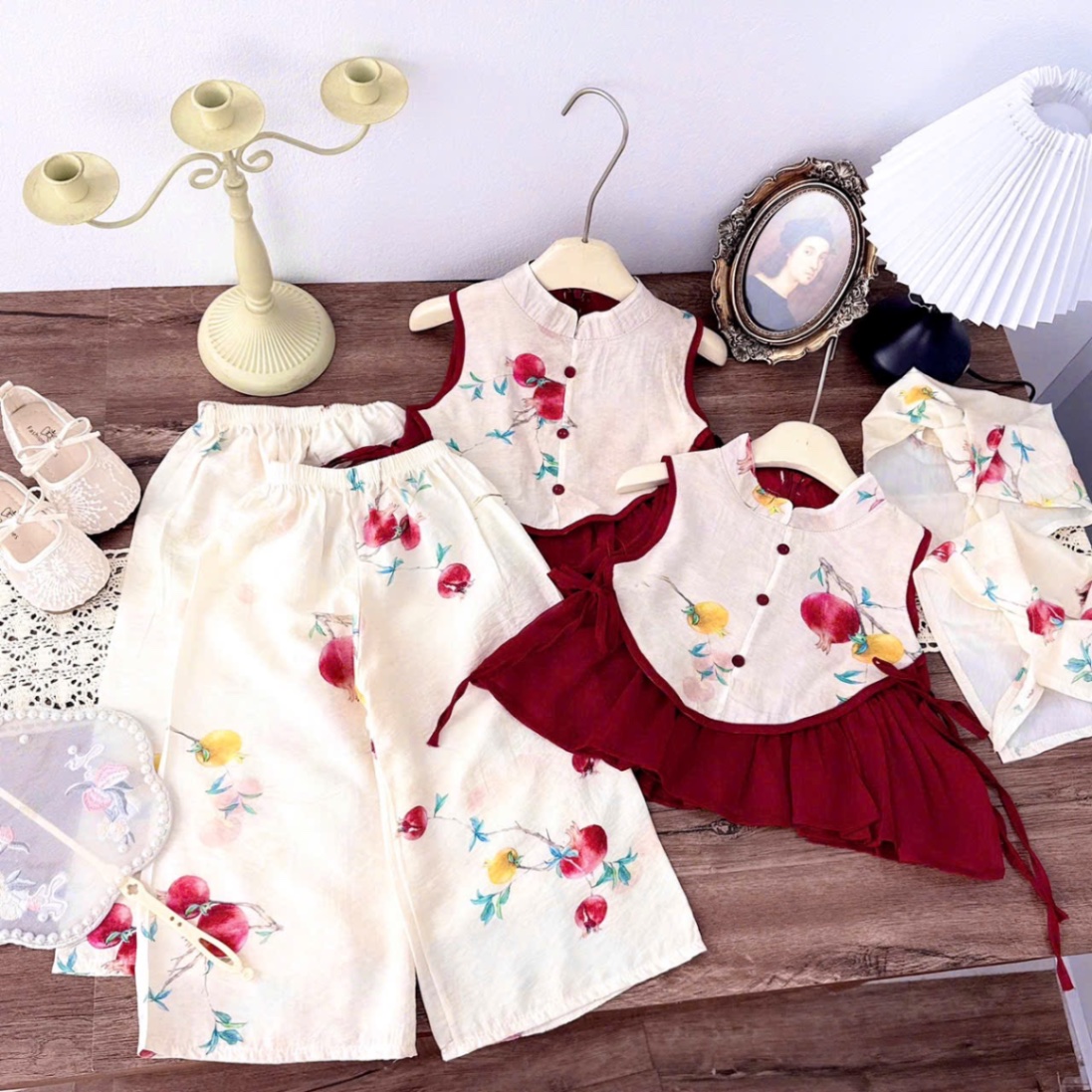 Sét bộ quả lựu bé gái