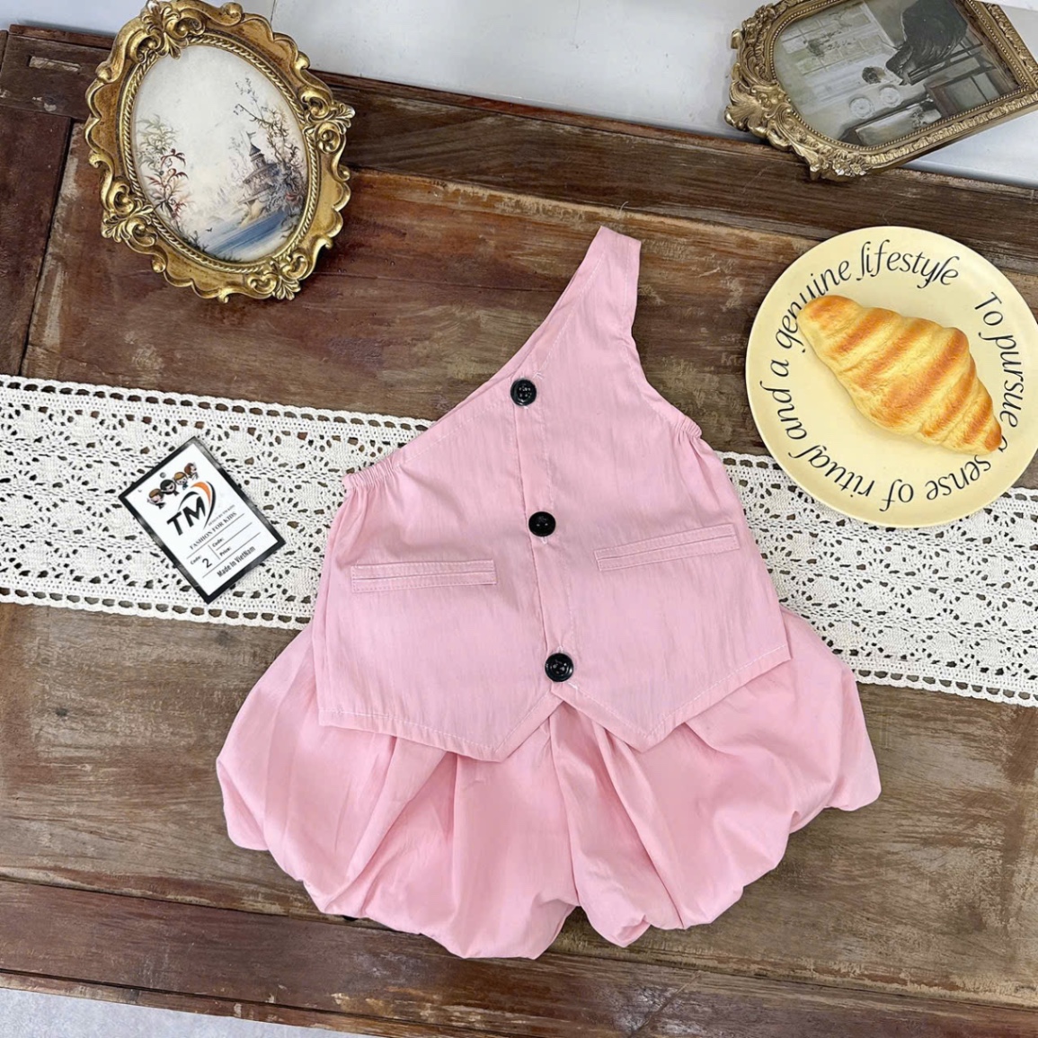 Sét bộ gió quần bồng bé gái