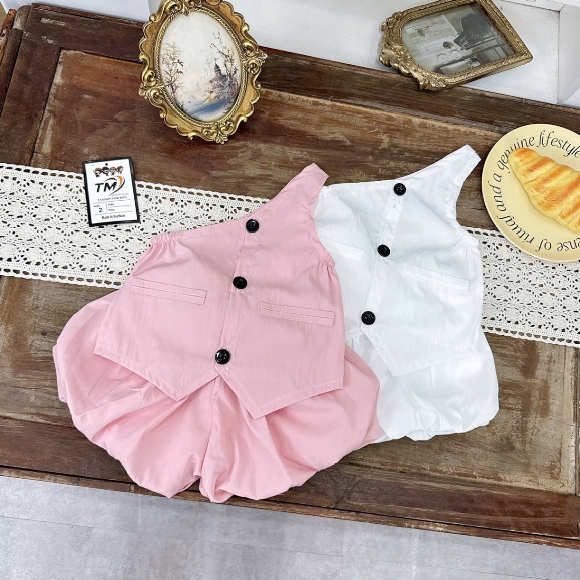 Sét bộ gió quần bồng bé gái