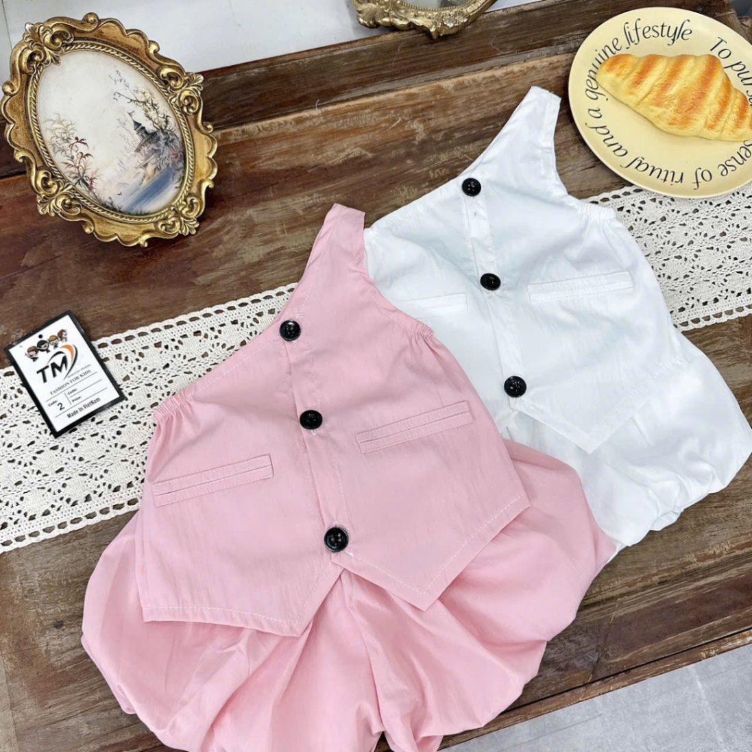 Sét bộ gió quần bồng bé gái