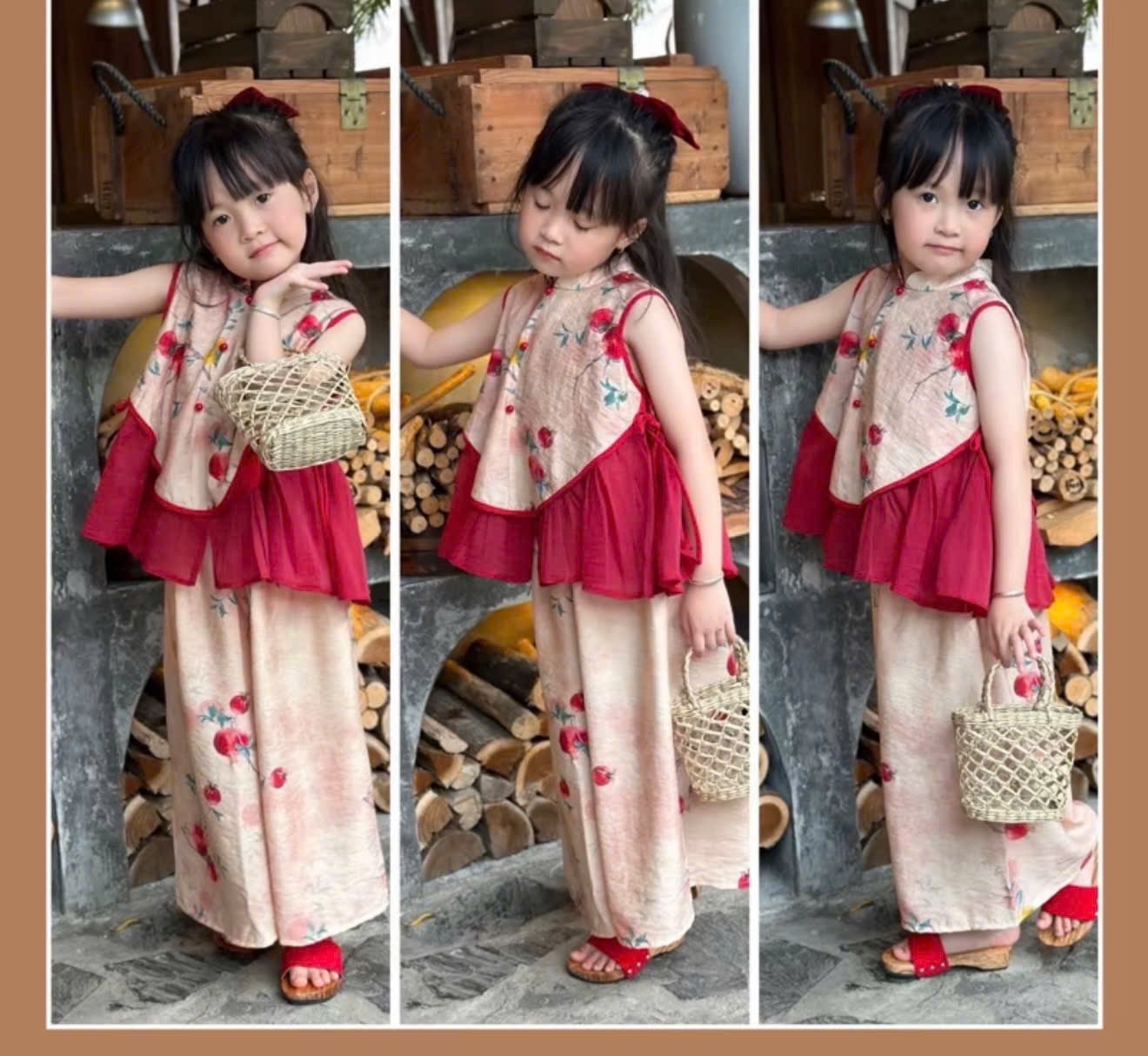 Sét bộ quả lựu bé gái