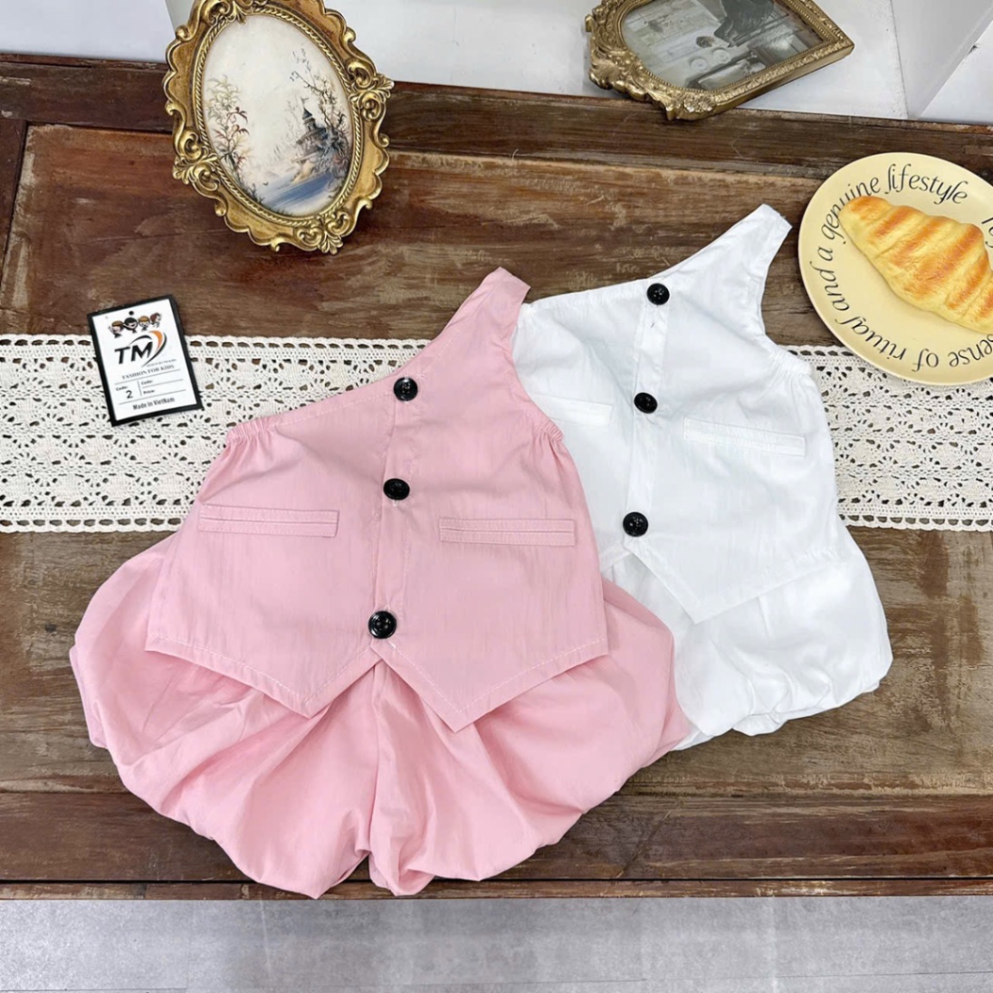 Sét bộ gió quần bồng bé gái