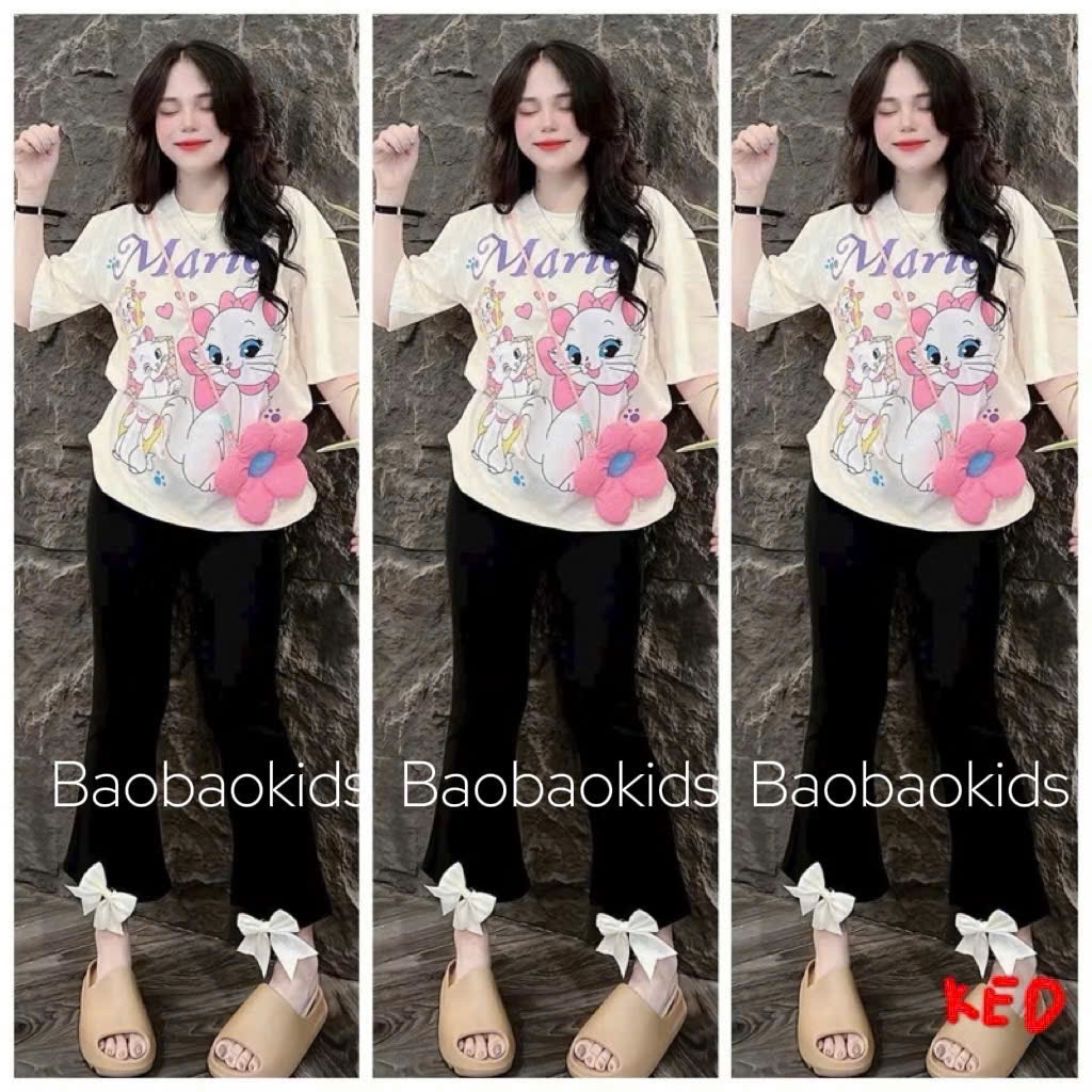 Bộ áo marie kèm túi quần dài bé gái