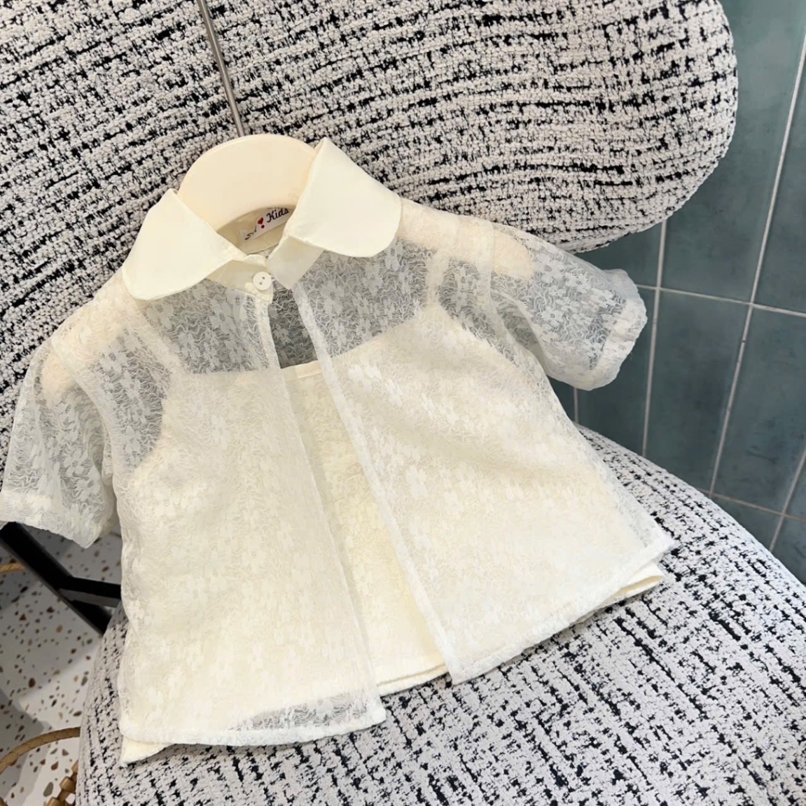 Sét ren sn 3 chi tiết bé gái