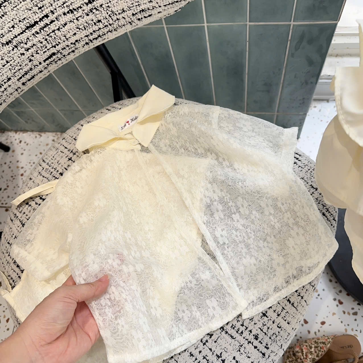 Sét ren sn 3 chi tiết bé gái