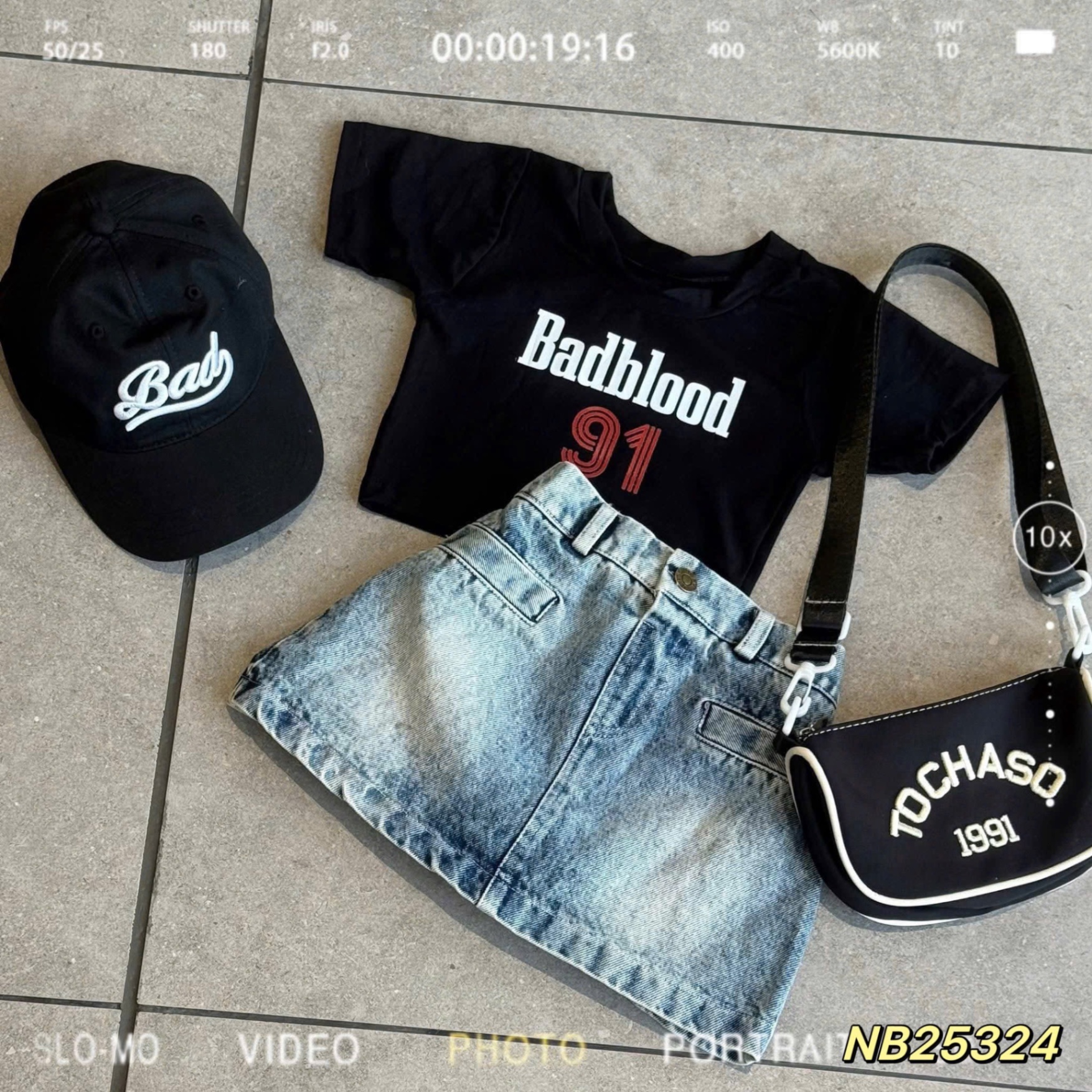 Sét áo badblood cv bò bé gái