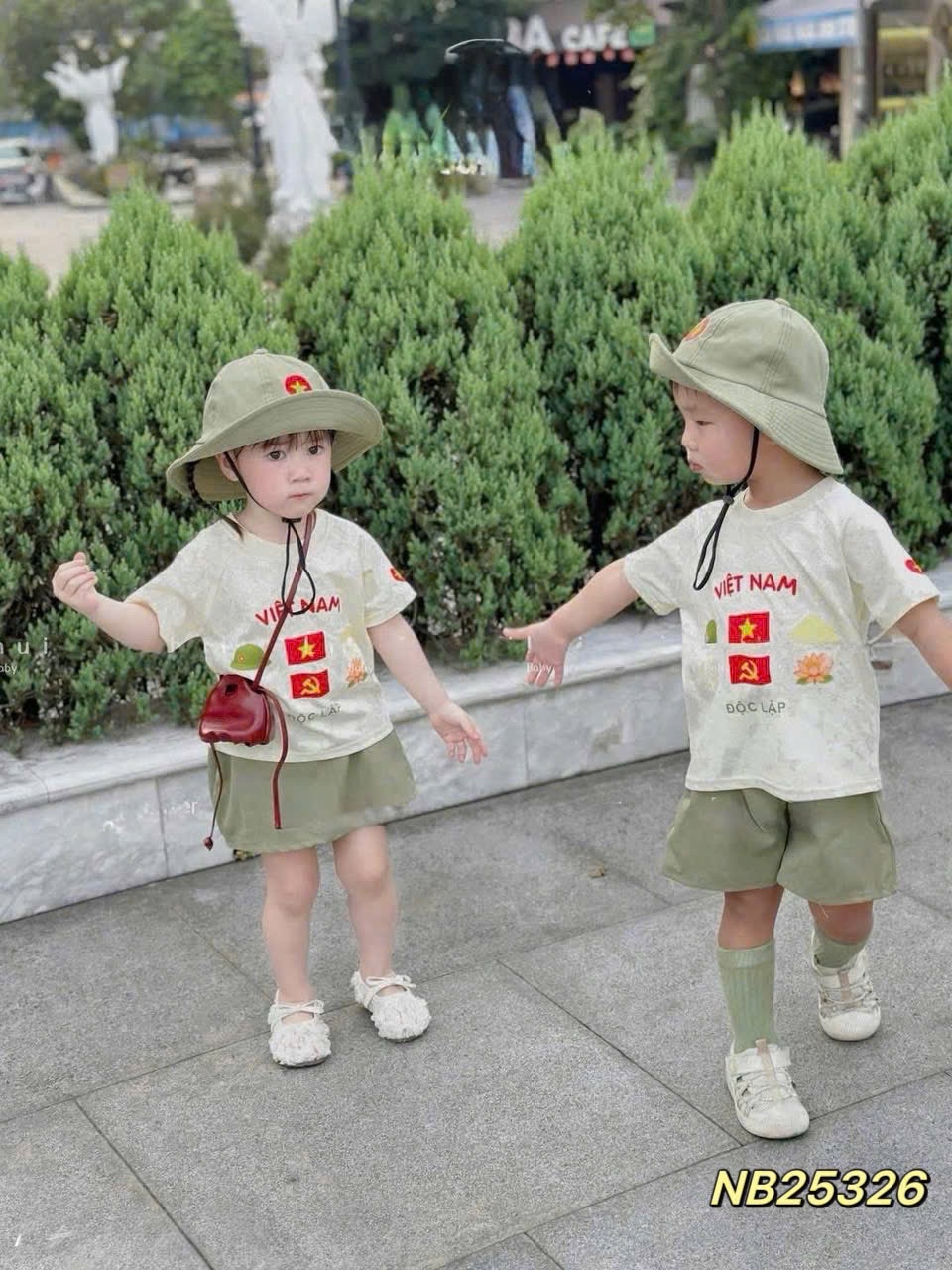 Sét 3 chi tiết việt nam quần (cv) bộ đội cho bé trai gái