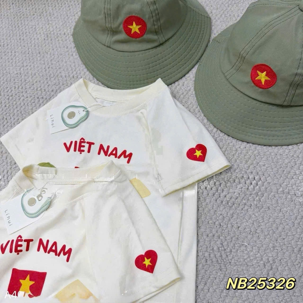 Sét 3 chi tiết việt nam quần (cv) bộ đội cho bé trai gái