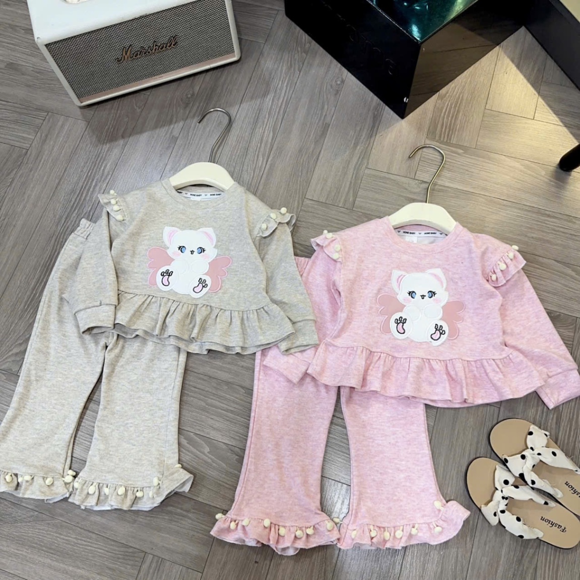 Sét bộ tăm len thỏ hình thỏ bé gái