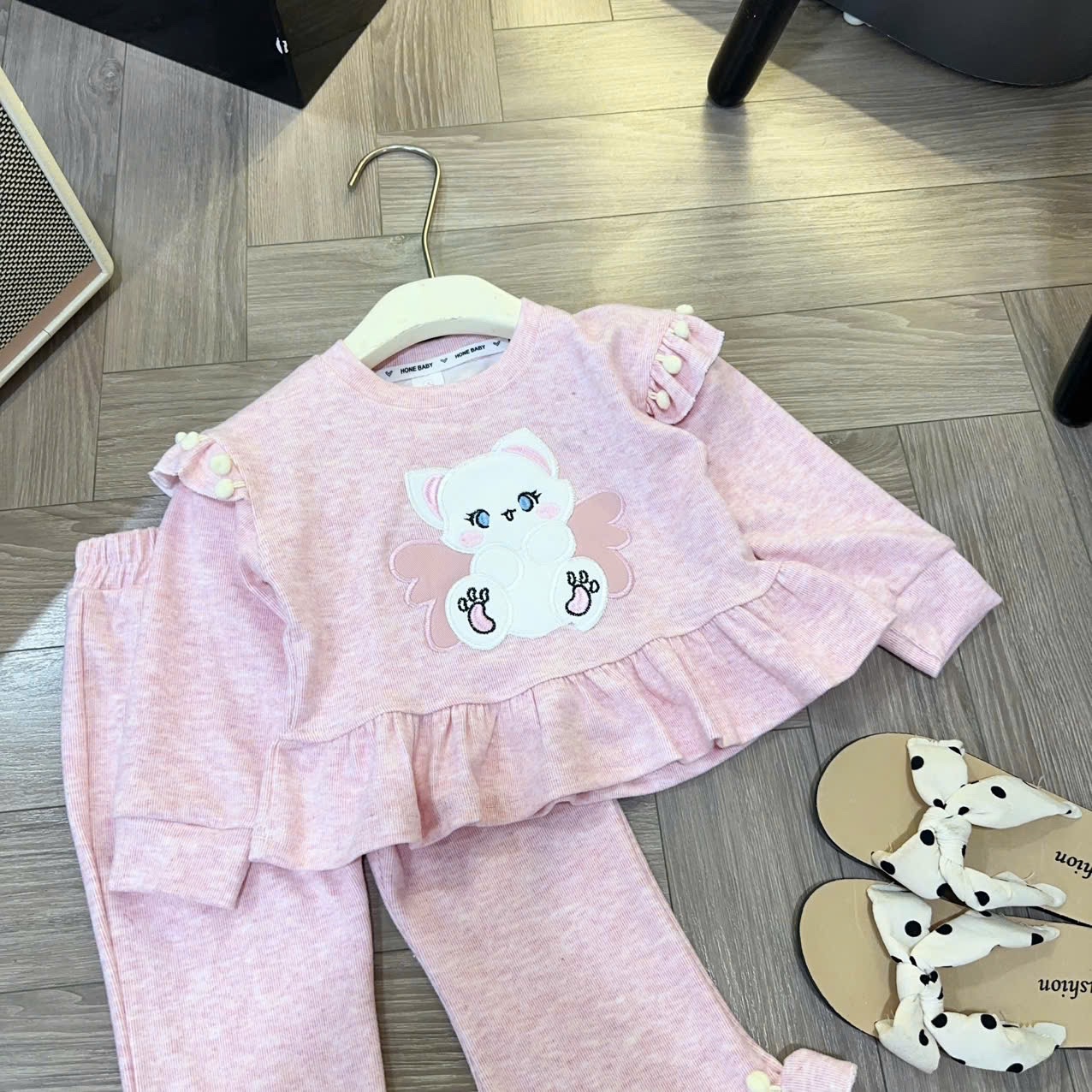 Sét bộ tăm len thỏ hình thỏ bé gái