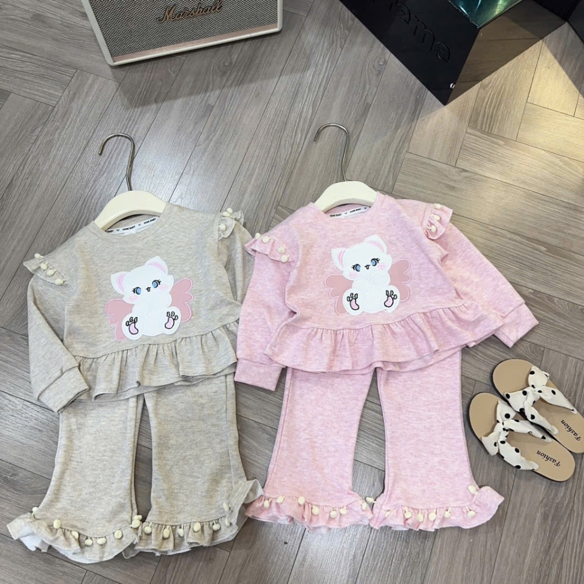 Sét bộ tăm len thỏ hình thỏ bé gái