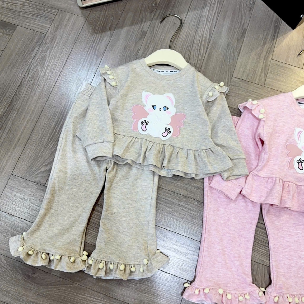 Sét bộ tăm len thỏ hình thỏ bé gái