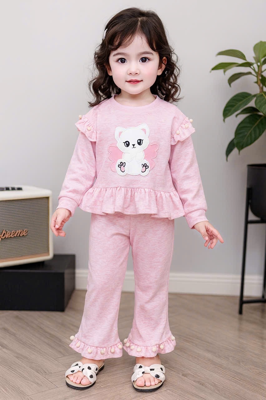 Sét bộ tăm len thỏ hình thỏ bé gái