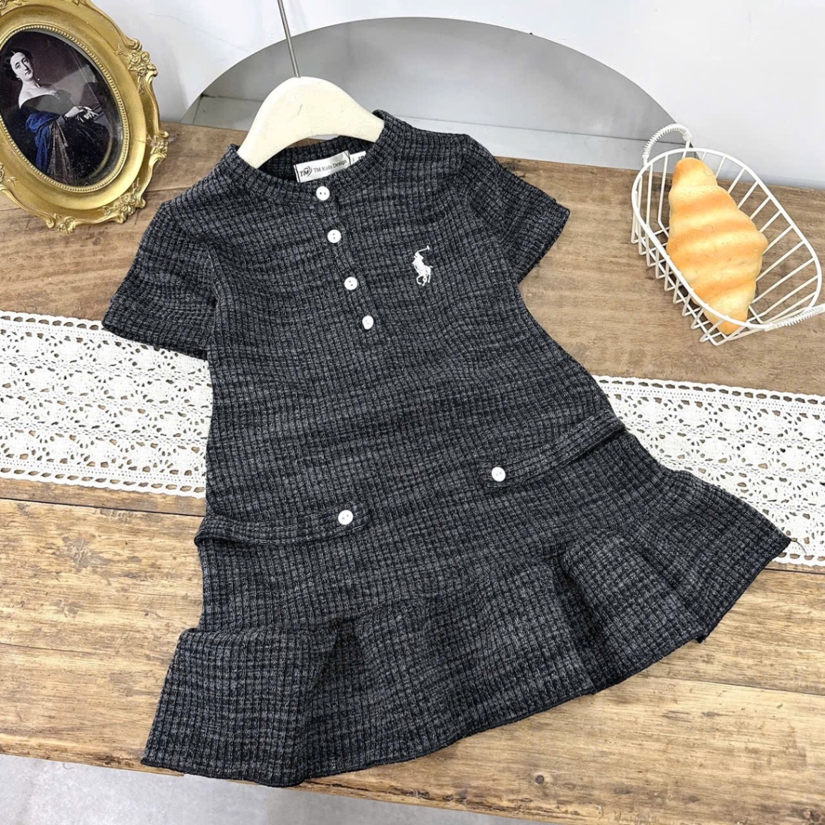 Sét váy len body bé gái