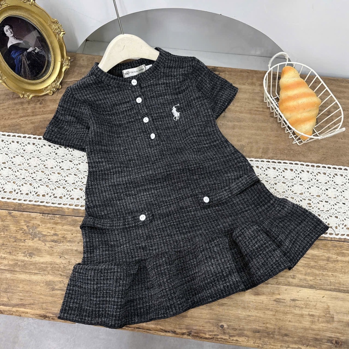 Sét váy len body bé gái