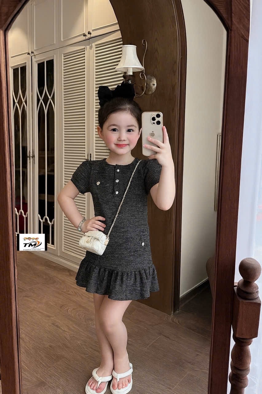 Sét váy len body bé gái