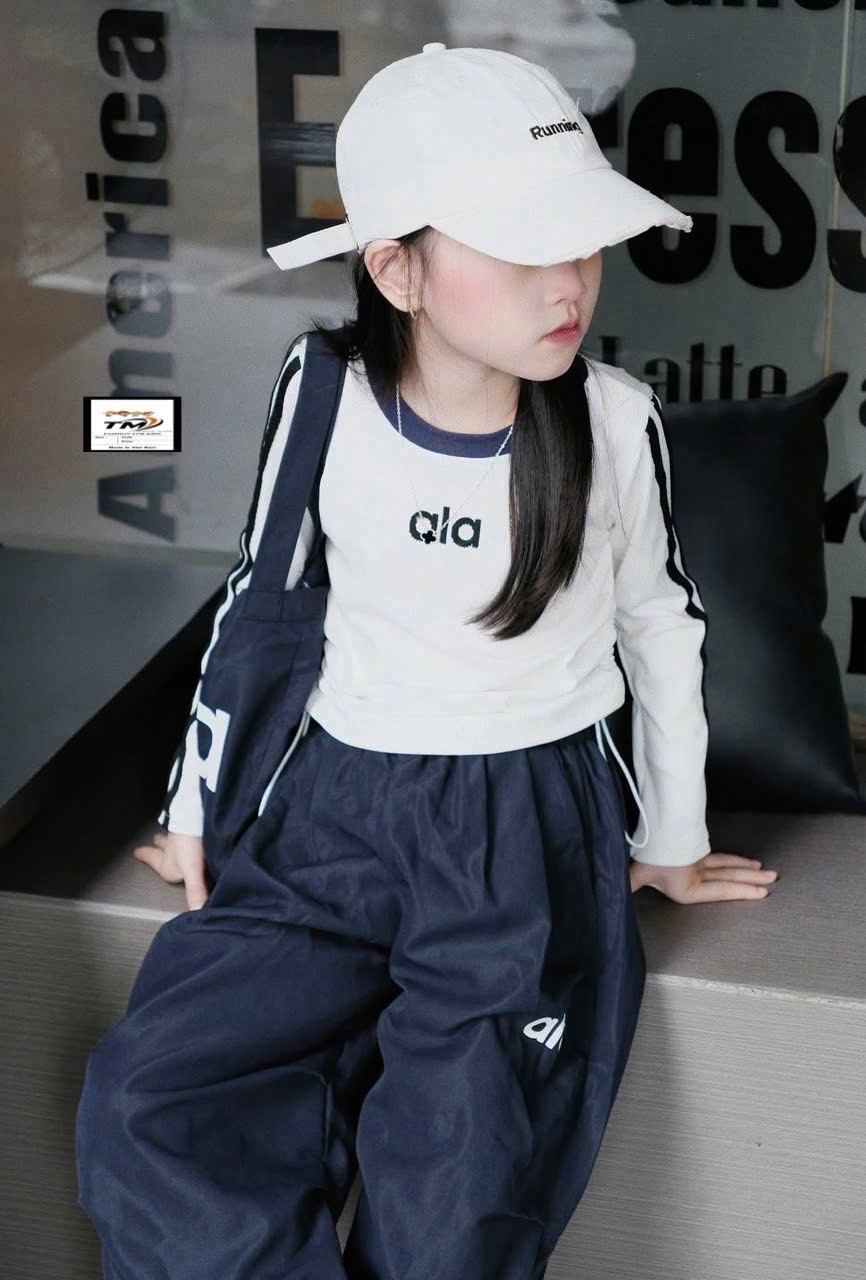 Sét bộ alo dài tay kèm túi bé gái