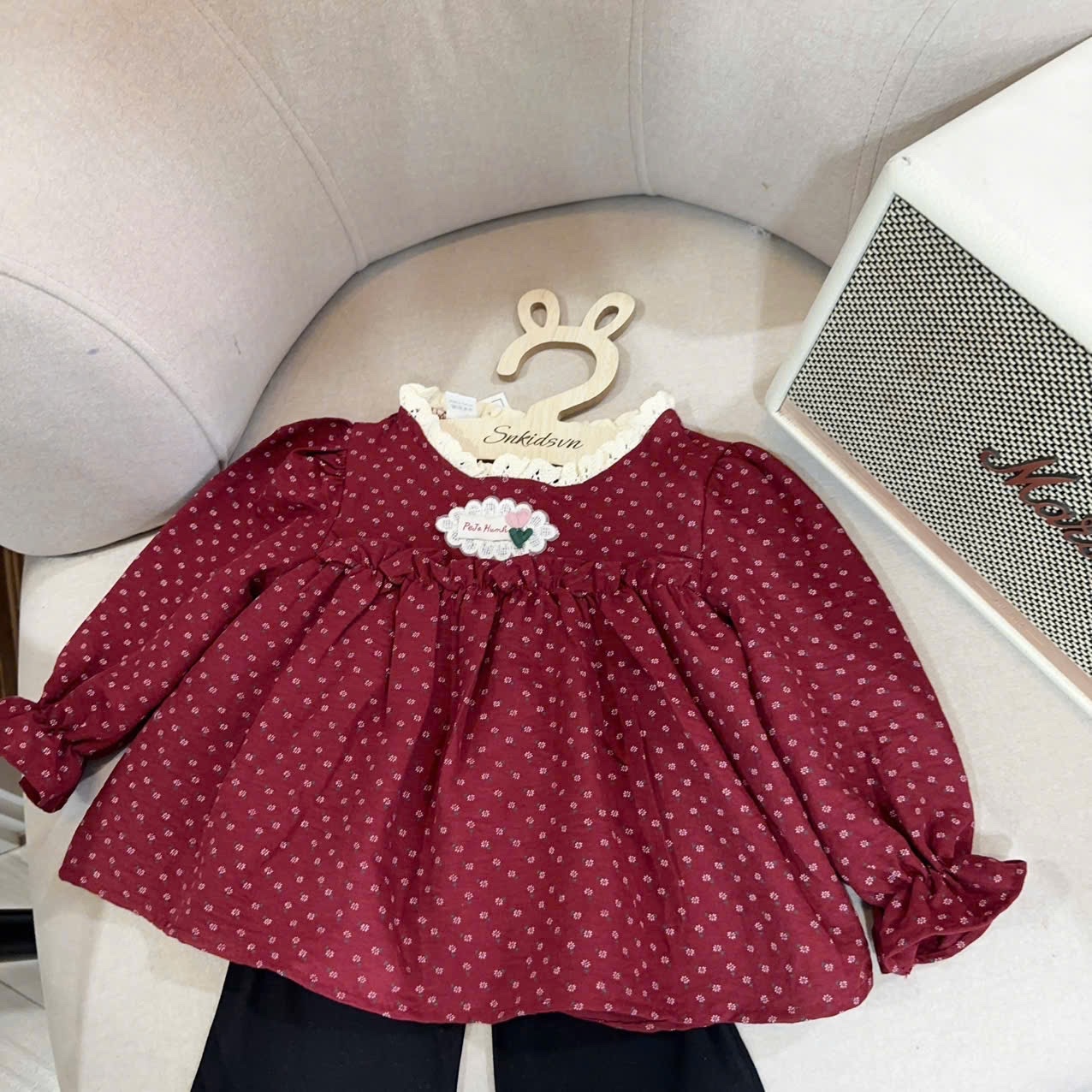 Sét áo babydoll quần loe sn cho bé gái