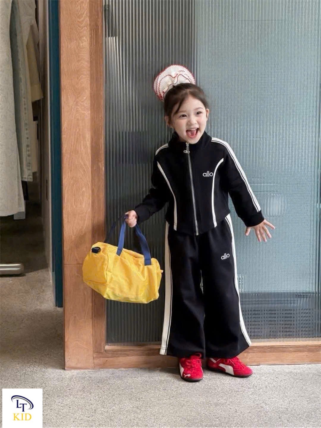 Sét bộ alo kéo khoá dài bé gái