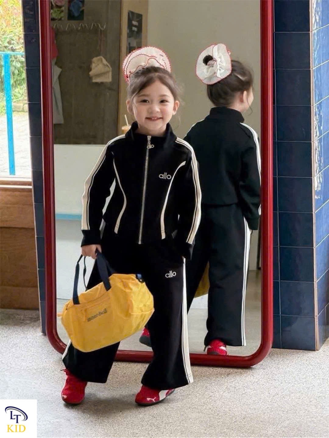 Sét bộ alo kéo khoá dài bé gái