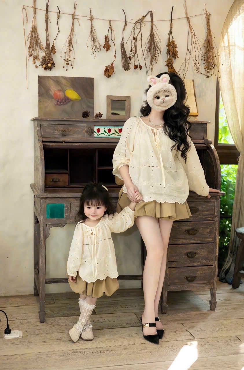 Sét áo ren boil cv bồng bé gái