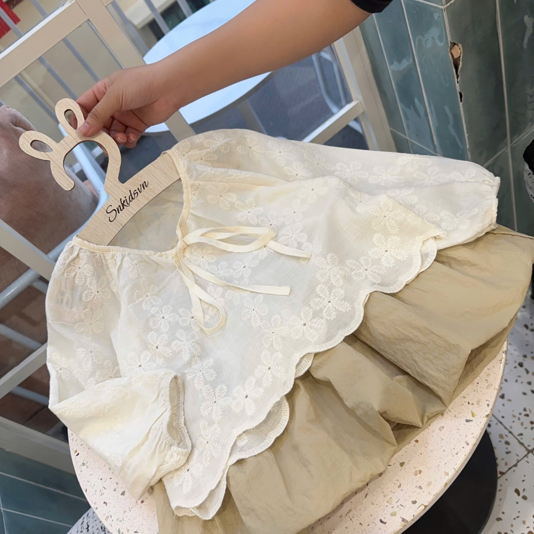 Sét áo ren boil cv bồng bé gái