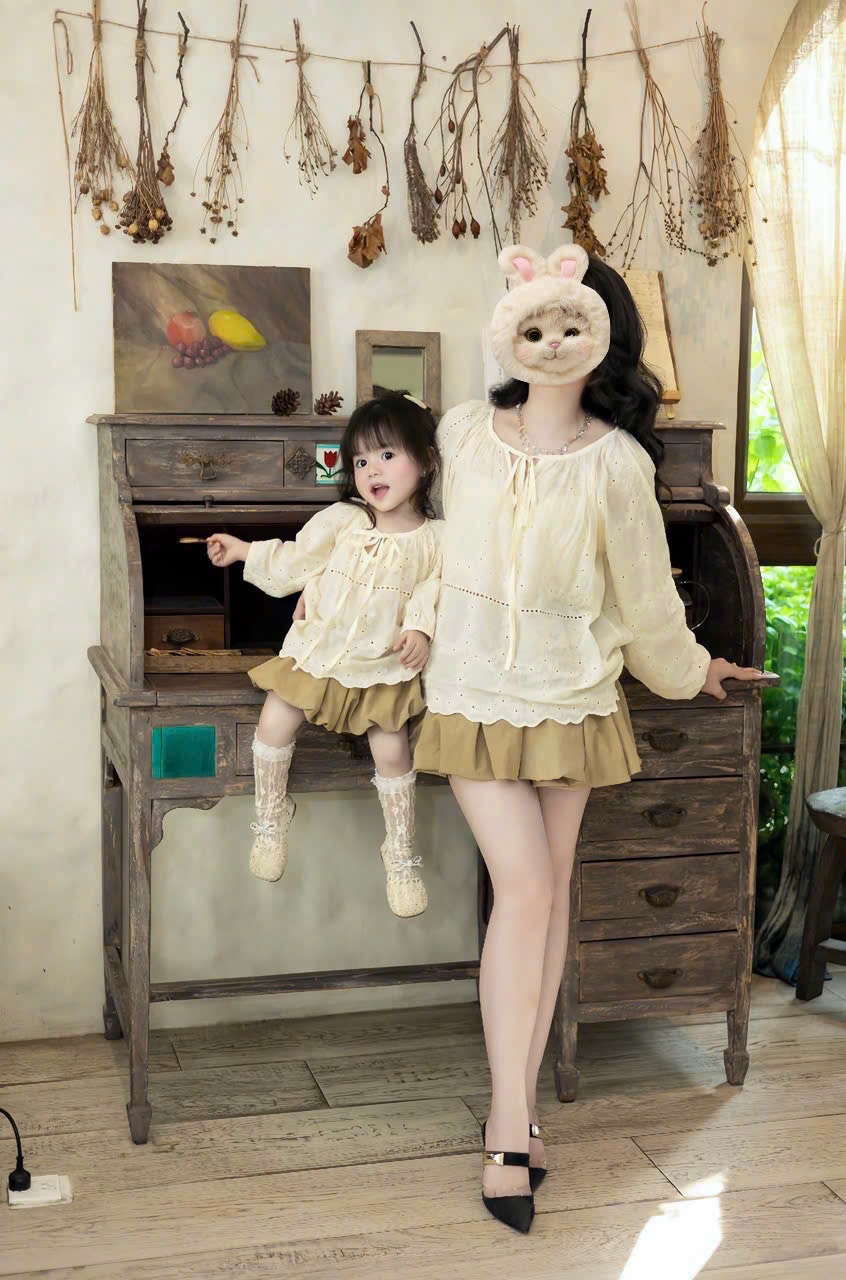 Sét áo ren boil cv bồng bé gái