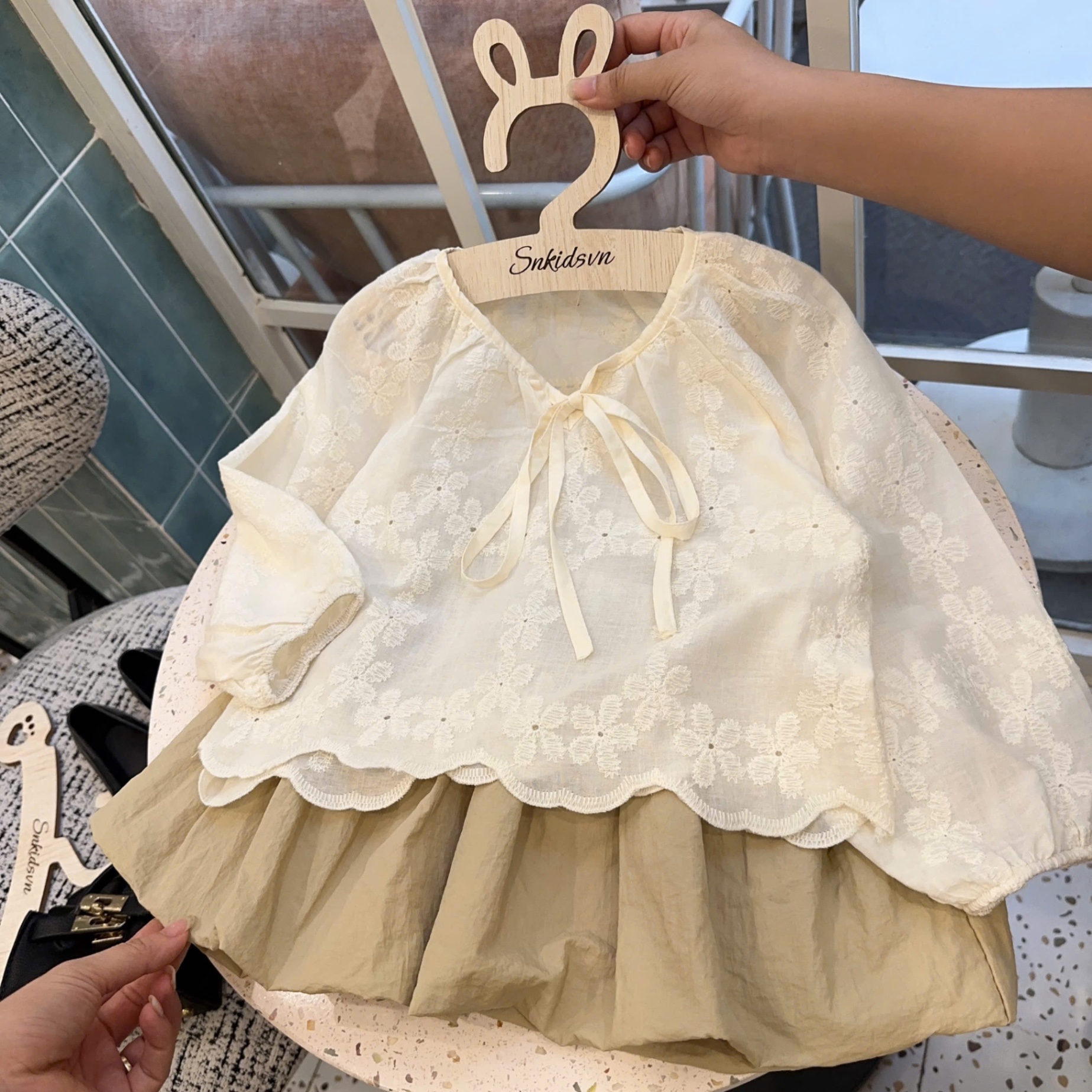 Sét áo ren boil cv bồng bé gái