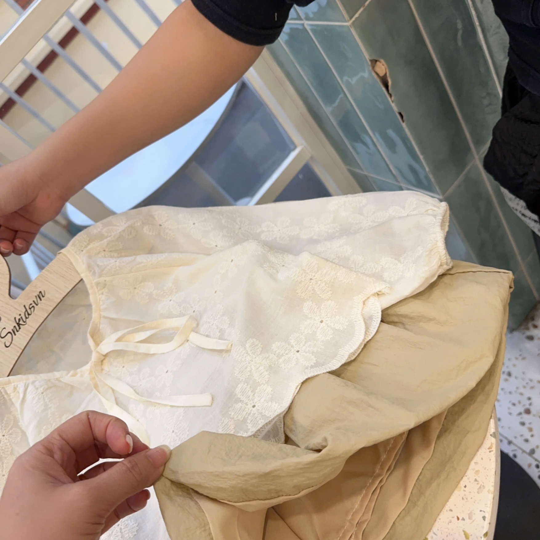 Sét áo ren boil cv bồng bé gái