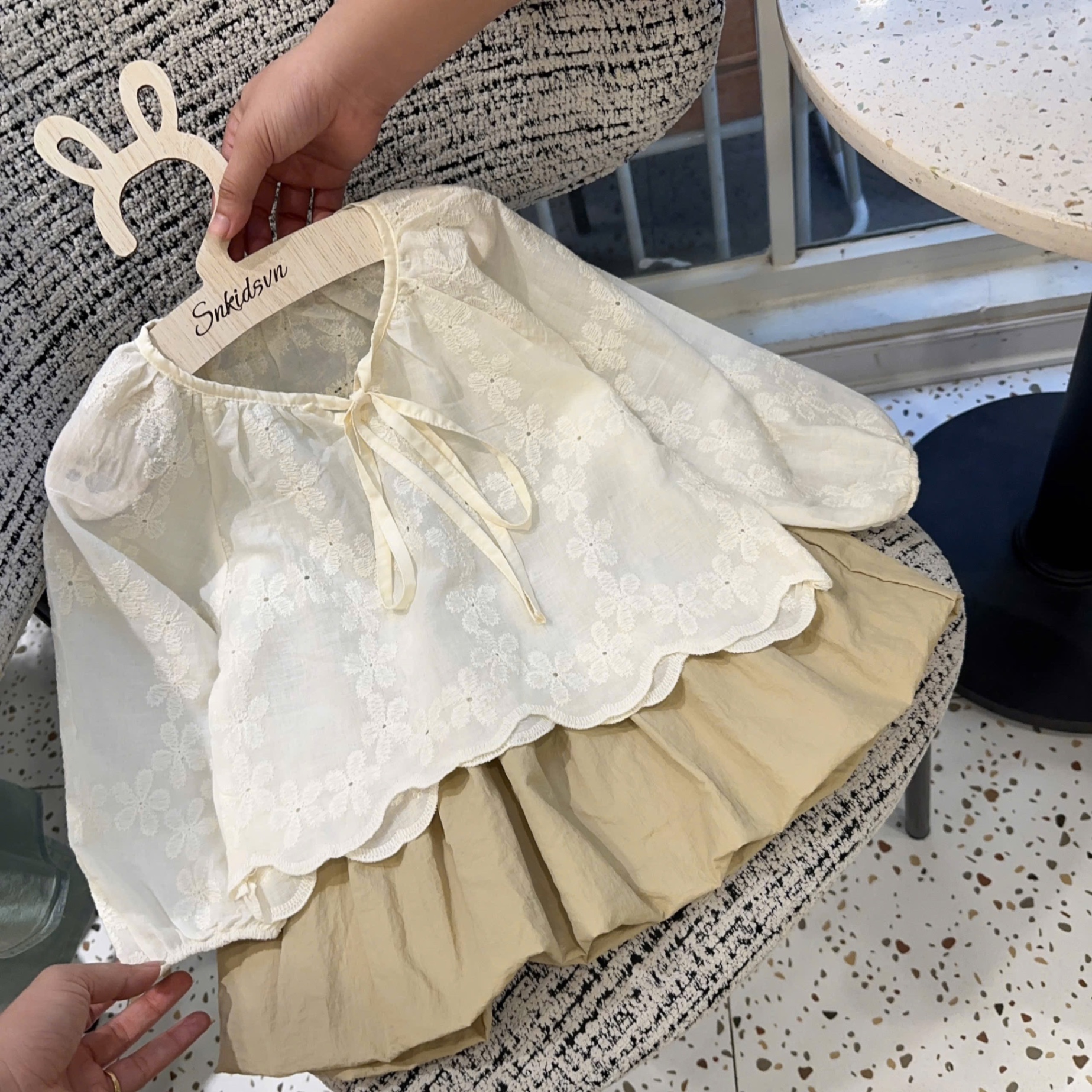 Sét áo ren boil cv bồng bé gái