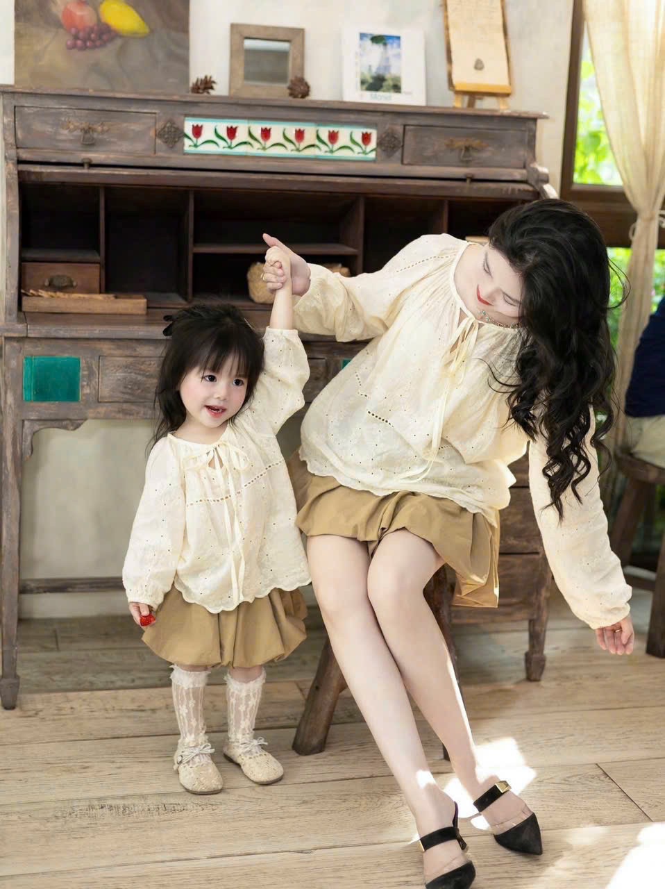 Sét áo ren boil cv bồng bé gái