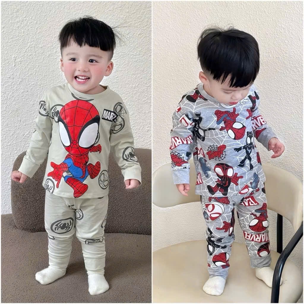 Sét 2 bộ dài tay siêu nhân bé trái