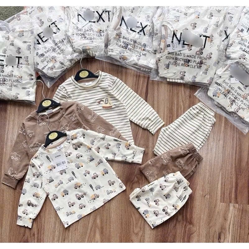 Sét 3b oto dài tay cho bé trai