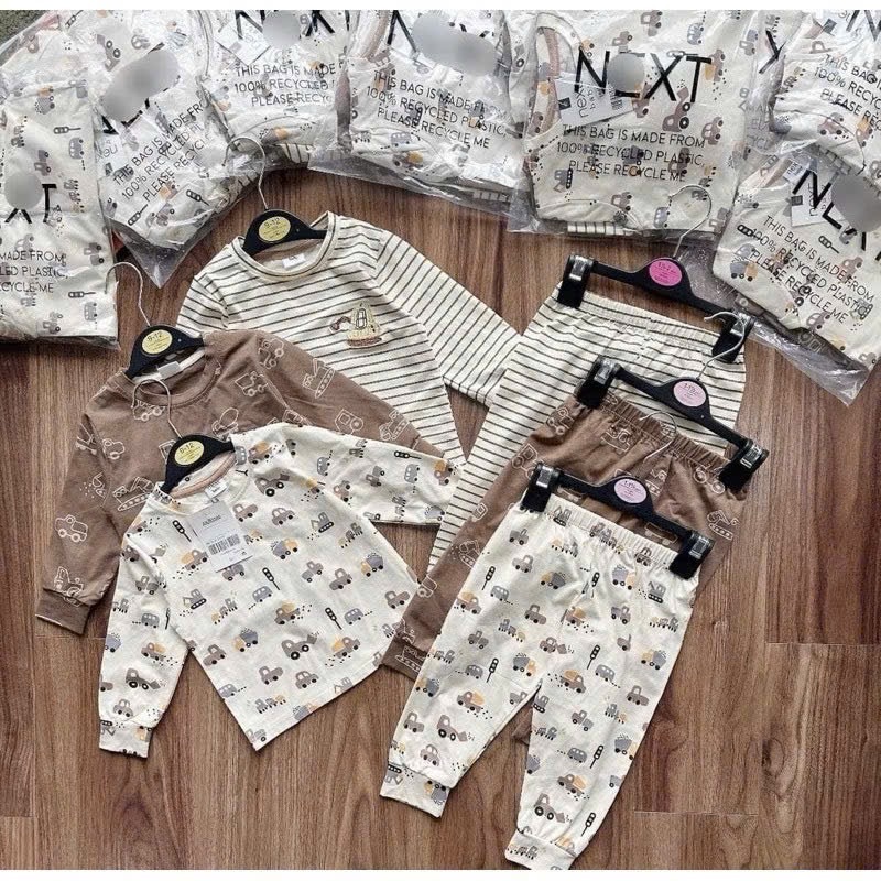 Sét 3b oto dài tay cho bé trai