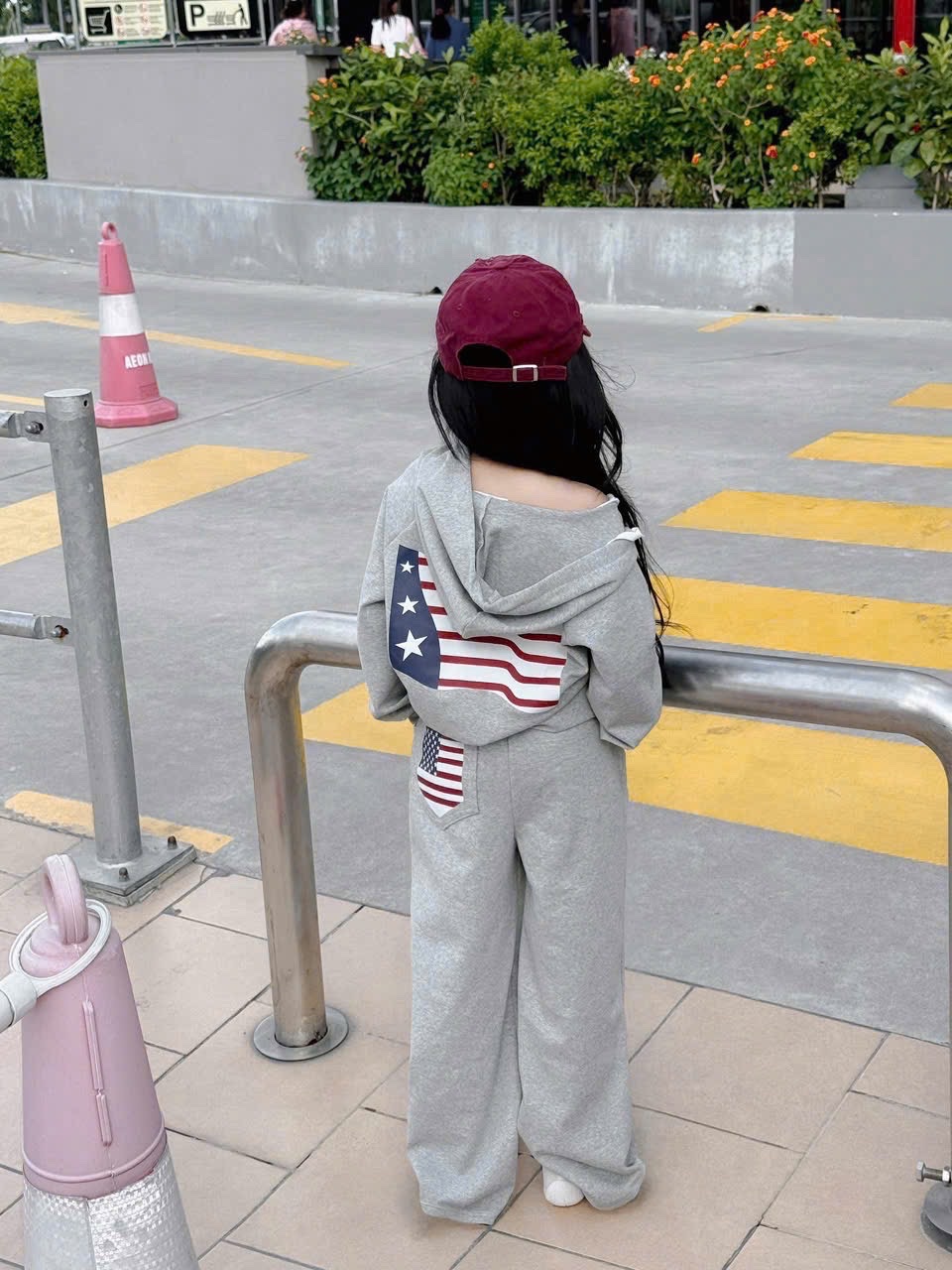 Sét bộ cờ mũ quần xuông bé gái