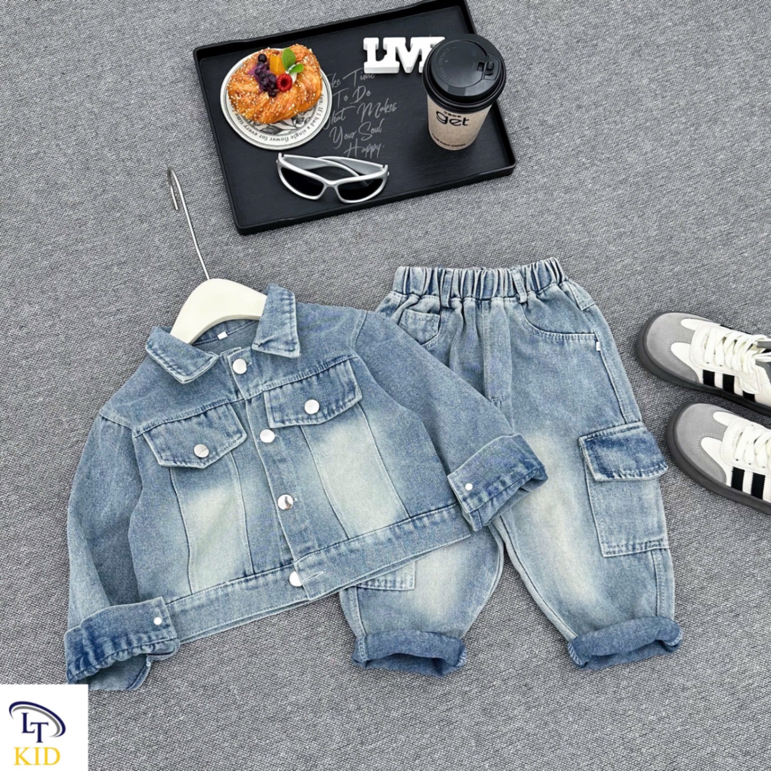 Sét bộ bò dài tay bé trai lt