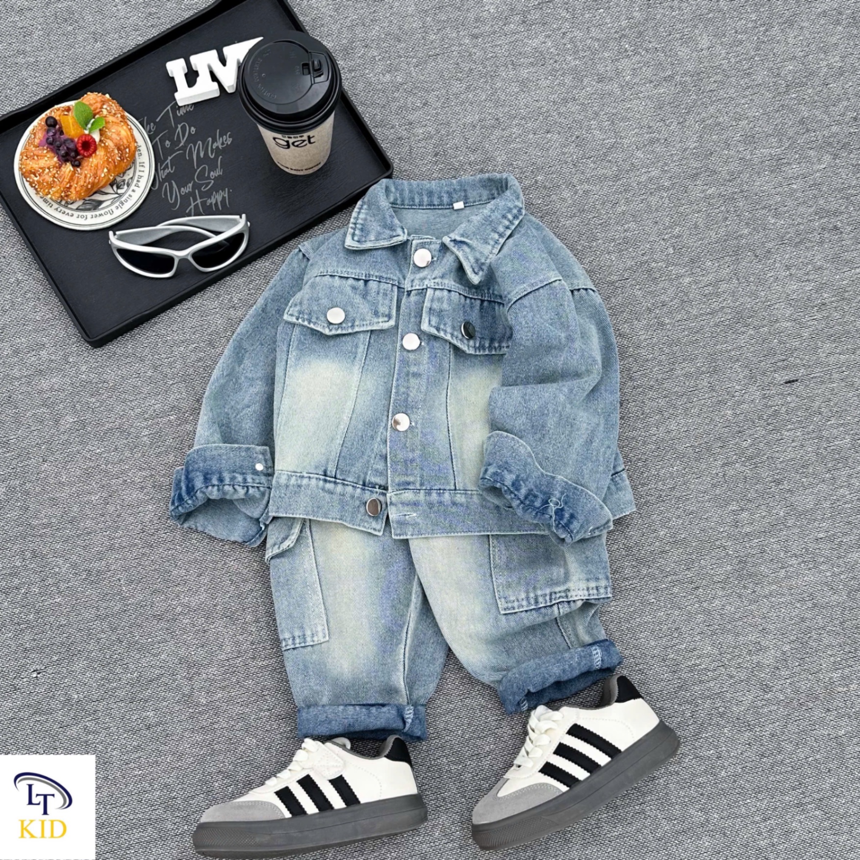 Sét bộ bò dài tay bé trai lt