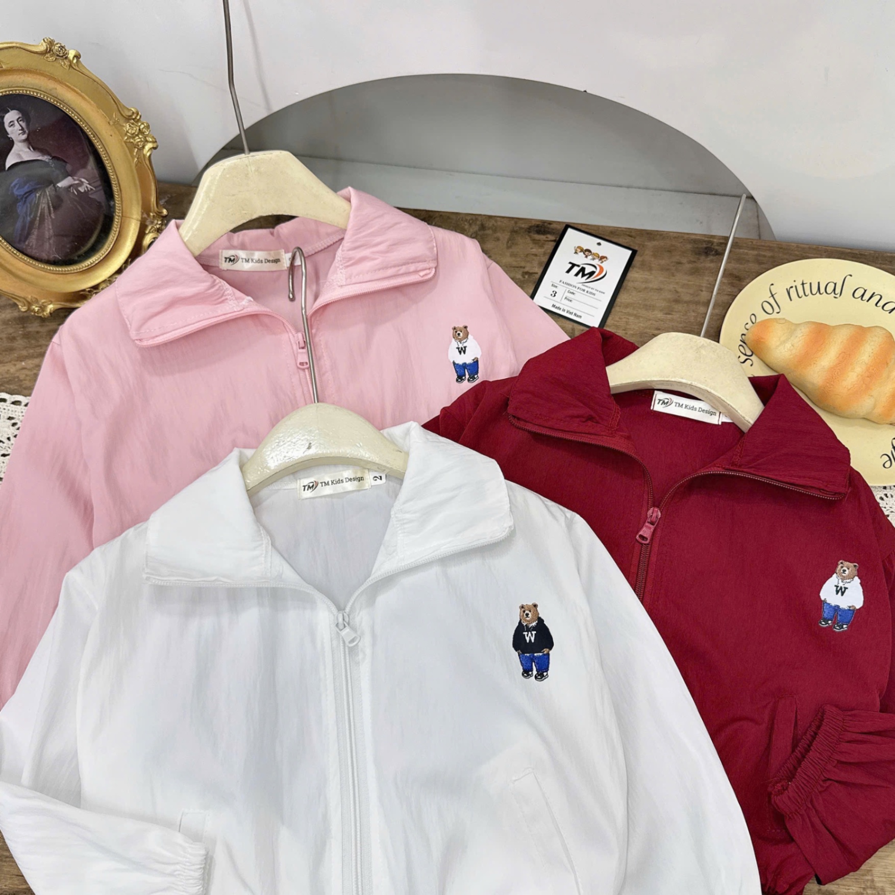 Sét bộ gió quần sooc đùi bé trai gái