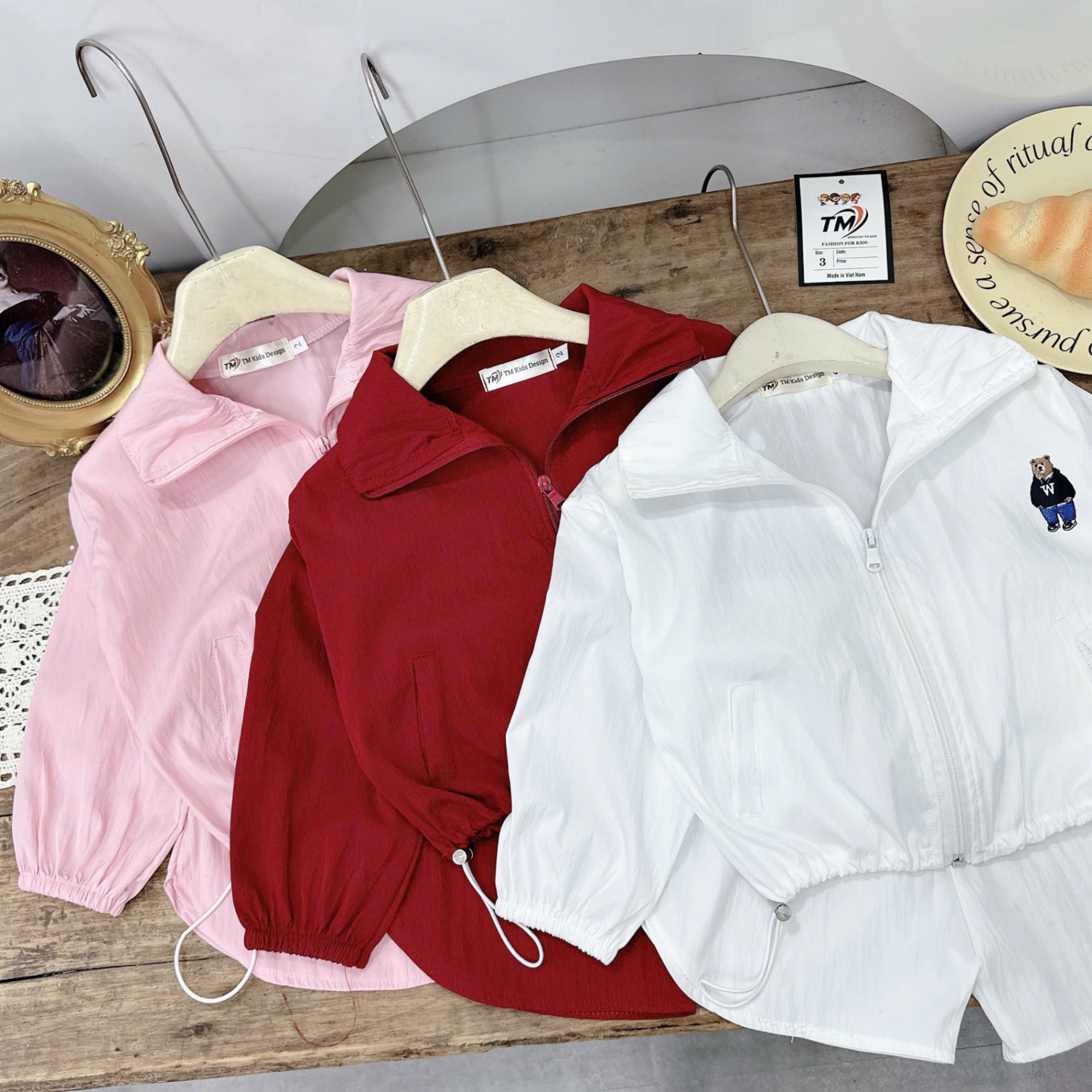 Sét bộ gió quần sooc đùi bé trai gái