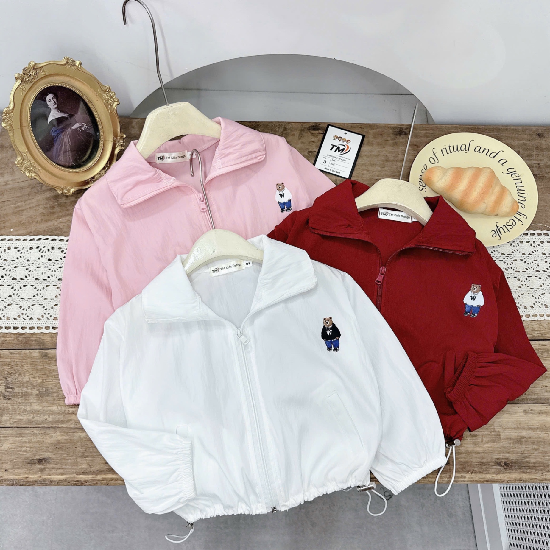 Sét bộ gió quần sooc đùi bé trai gái