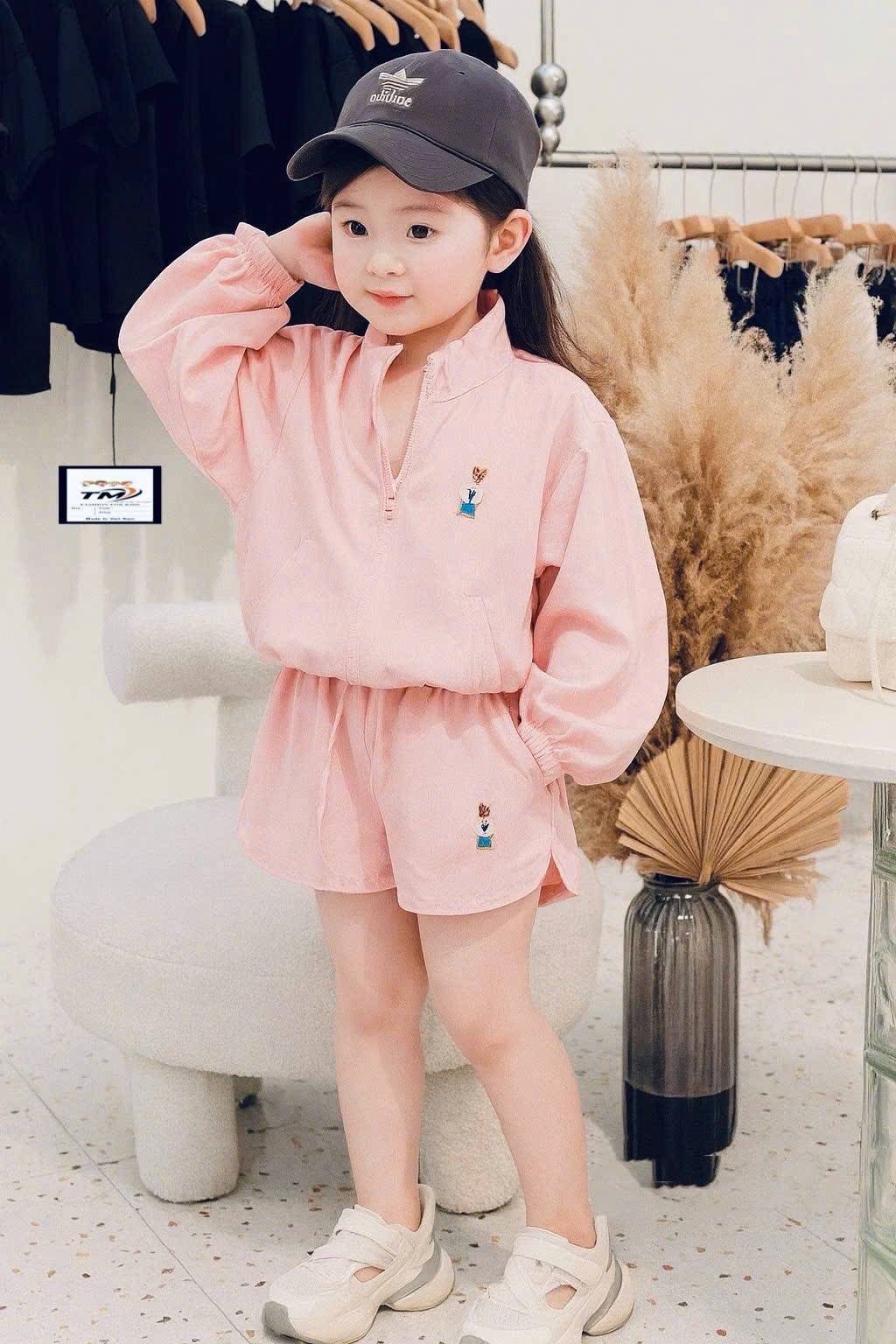 Sét bộ gió quần sooc đùi bé trai gái