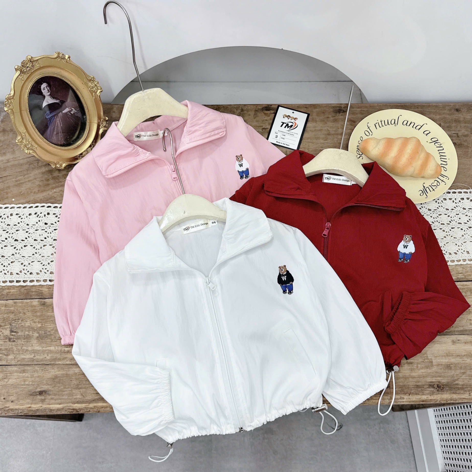 Sét bộ gió quần sooc đùi bé trai gái