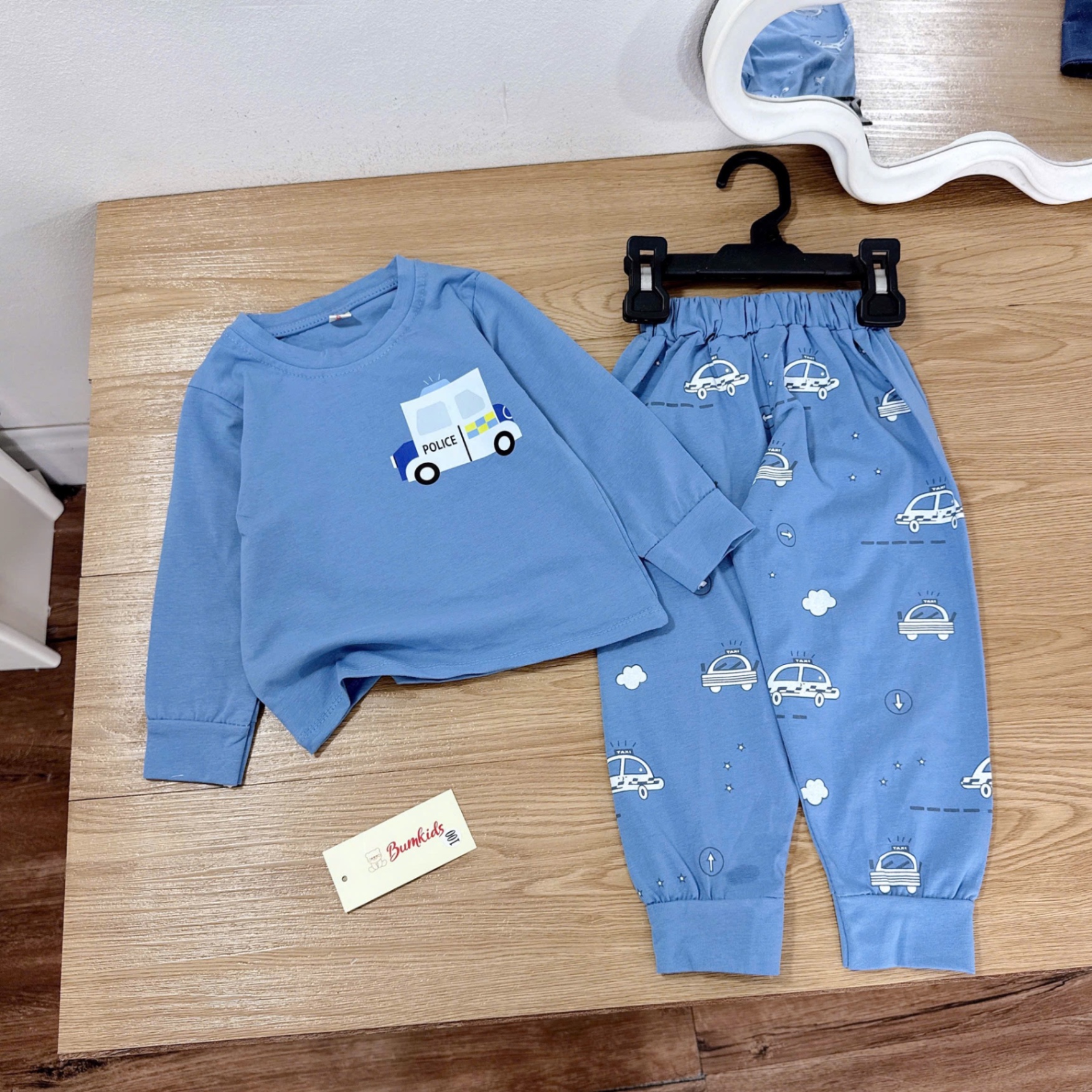 Sét 3 bộ oto màu DÀI TAY bé trai