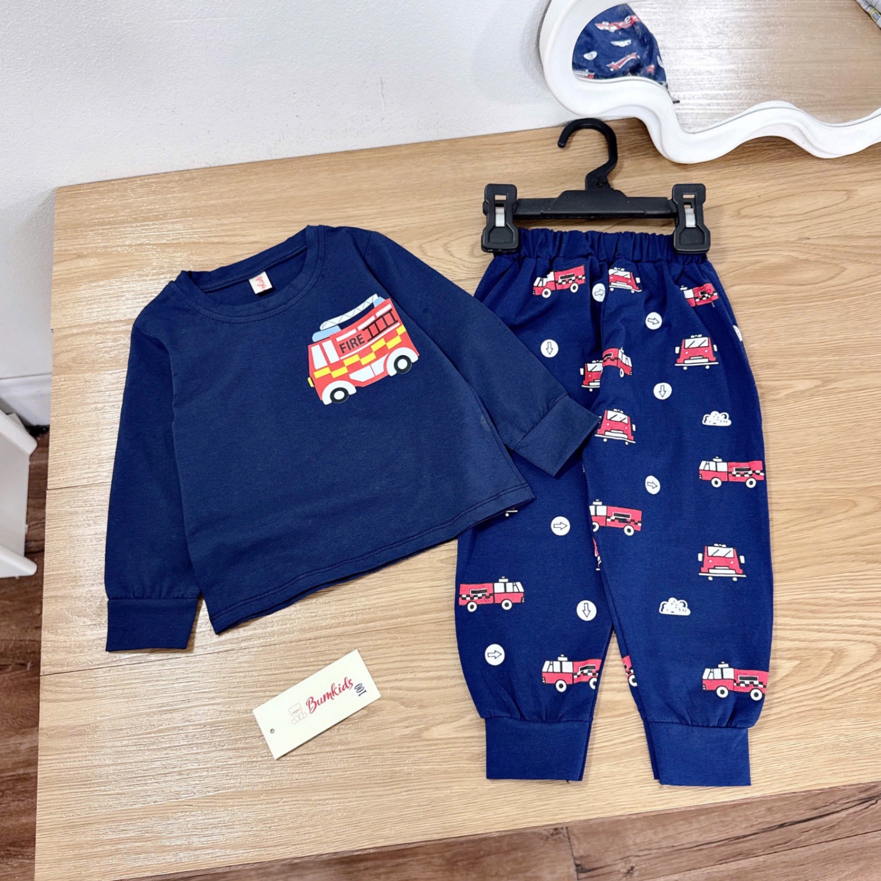 Sét 3 bộ oto màu DÀI TAY bé trai