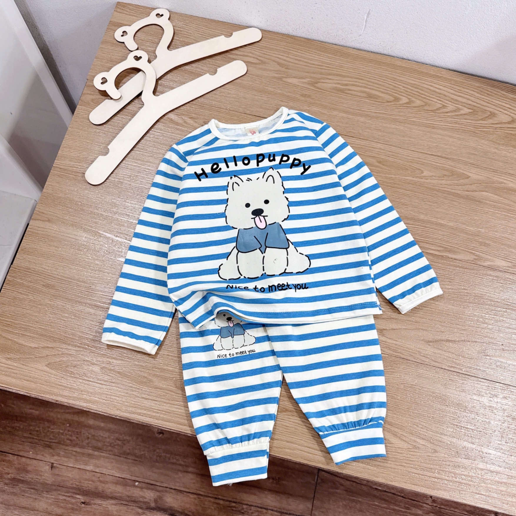 Sét 2bộ cotton dài pupy cho bé trai