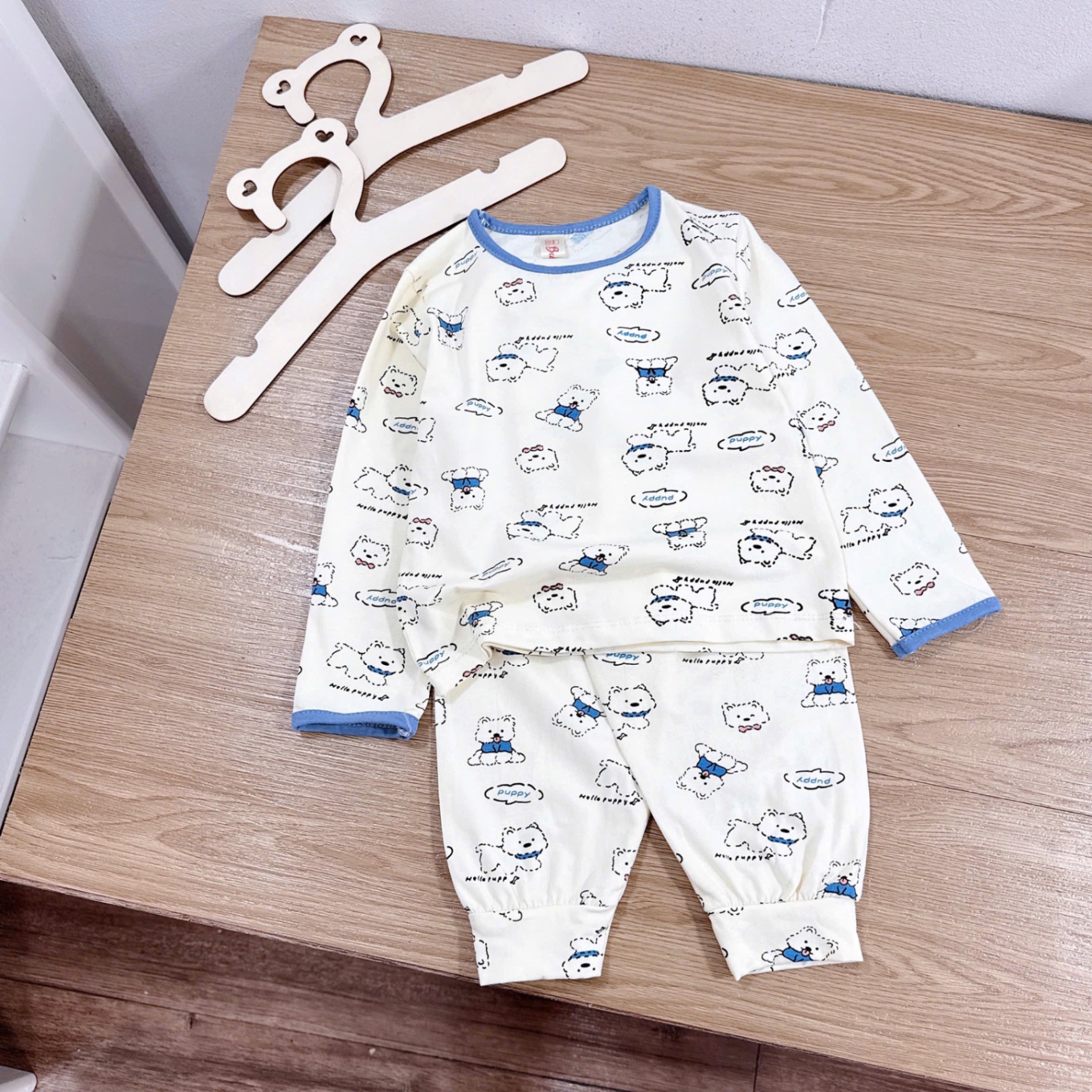 Sét 2bộ cotton dài pupy cho bé trai